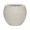 Abby Ball Plant Pot - Ridged Cement