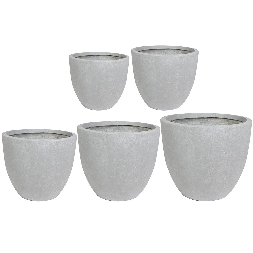 Ace Planters - Set Of 5 - Grey 1 Ace Planters - Set Of 5 - Grey