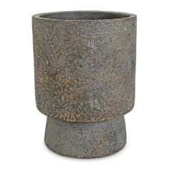 Aily Plant Pot - Earth Cement -Plant Supplies Sale Aily Plant Pot Anthracite 14x18cm