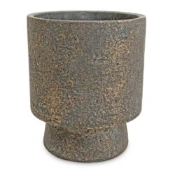 Aily Plant Pot - Earth Cement -Plant Supplies Sale Aily Plant Pot Anthracite 17x20cm