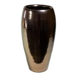 Amora Plant Vase - Black Gold -Plant Supplies Sale Amora Plant Vase Black Gold 23x45cm