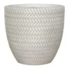 Angle Couple Plant Pot - White
