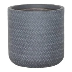 Angle Cylinder Plant Pot - Grey 12 Angle Cylinder Plant Pot - Grey -Plant Supplies Sale Angle Cylinder Plant Pot Grey
