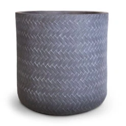 Angle Cylinder Plant Pot - Grey 10 Angle Cylinder Plant Pot - Grey -Plant Supplies Sale Angle Cylinder Plant Pot Grey 24x24cm