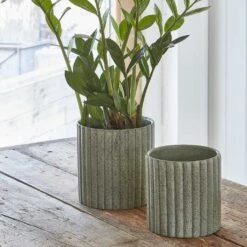 Azalea Ribbed Plant Pot - Speckled Green Stone 12 Azalea Ribbed Plant Pot - Speckled Green Stone -Plant Supplies Sale Azalea Ribbed Plant Pot Speckled Green Stone 1