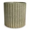 Azalea Ribbed Plant Pot - Speckled Green Stone
