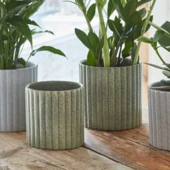 Azalea Ribbed Plant Pot - Speckled Green Stone 15 Azalea Ribbed Plant Pot - Speckled Green Stone -Plant Supplies Sale Azalea Ribbed Plant Pot Speckled Green Stone 2