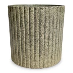 Azalea Ribbed Plant Pot - Speckled Green Stone 13 Azalea Ribbed Plant Pot - Speckled Green Stone -Plant Supplies Sale Azalea Ribbed Plant Pot Speckled Green Stone 20x20cm