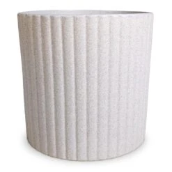 Azalea Ribbed Plant Pot - Speckled Grey Stone -Plant Supplies Sale Azalea Ribbed Plant Pot Speckled Grey Stone 20x20cm