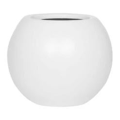 Beth Essentials Ball Plant Pot - Matt White -Plant Supplies Sale Beth Ball Plant Pot Matt White Medium