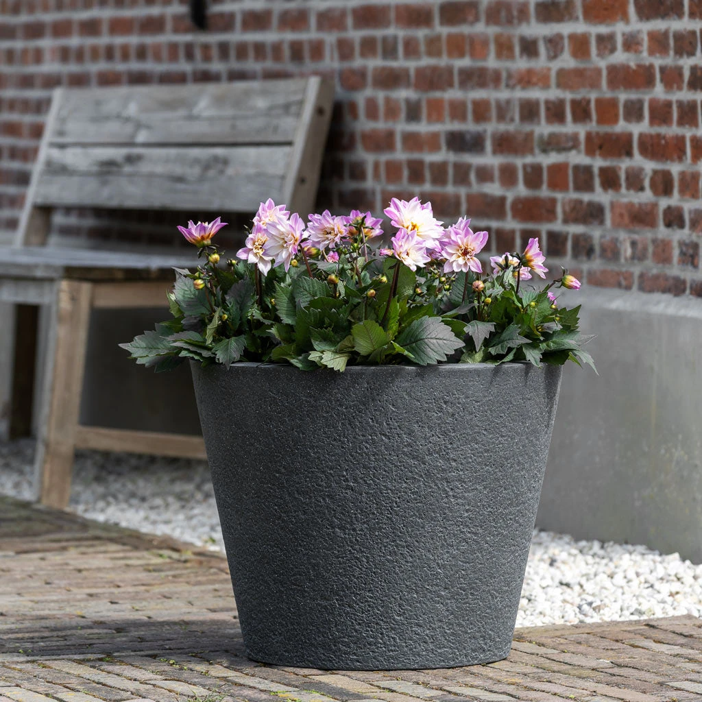 Bucket Granite Planter - Midnight Black 2 Bucket Granite Planter - Midnight Black - Image 2
