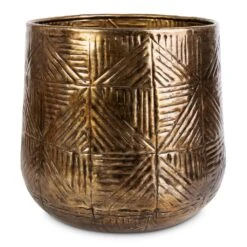 Calvin Metal Plant Pots - Set Of 3 - Matt Gold -Plant Supplies Sale Calvin Metal Plant Pots Set of 3 Matt Gold 2 2e596a3a 3727 4c6a 94c2 fc39a0c9b6e6