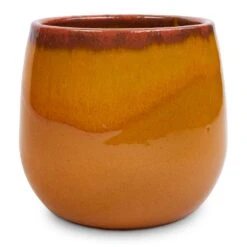 Charlotte Plant Pot - Spiced Ochre -Plant Supplies Sale Charlotte Plant Pot Ochre 15x13cm