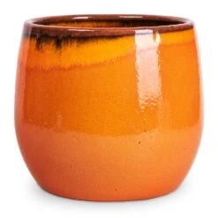 Charlotte Plant Pot - Orange 22 Charlotte Plant Pot - Orange -Plant Supplies Sale Charlotte Plant Pot Orange 23x20cm
