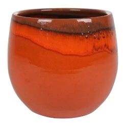 Charlotte Plant Pot - Orange 32 Charlotte Plant Pot - Orange -Plant Supplies Sale Charlotte Plant Pot Red Orange Large