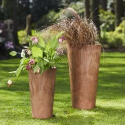 Claire Artstone Tall Planter - Oak 6 Claire Artstone Tall Planter - Oak -Plant Supplies Sale Claire Artstone Tall Planter Oak 1