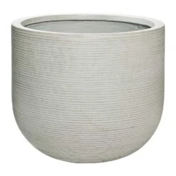 Cody Plant Pot - Ridged Cement -Plant Supplies Sale Cody Plant Pot Ridged Cement 42x37cm