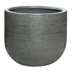 Cody Plant Pot - Ridged Dark Grey -Plant Supplies Sale Cody Plant Pot Ridged Dark Grey 42x37cm