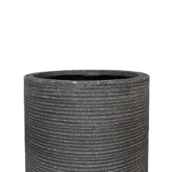 Cody Plant Vase - Ridged Dark Grey -Plant Supplies Sale Cody Plant Vase Ridged Dark Grey 28x45cm 3