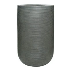Cody Plant Vase - Ridged Dark Grey -Plant Supplies Sale Cody Plant Vase Ridged Dark Grey 42x70cm
