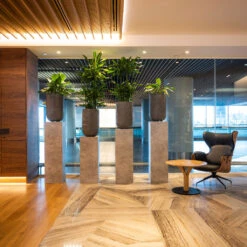 Cody Plant Vase - Ridged Dark Grey -Plant Supplies Sale CodyPlantVase RidgedDarkGrey 9