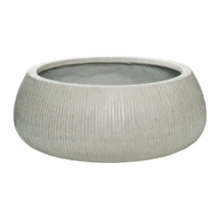Eileen Plant Bowl - Ridged Cement 12 Eileen Plant Bowl - Ridged Cement -Plant Supplies Sale Eileen Plant Bowl Ridged Cement 53x21cm