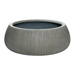 Eileen Plant Bowl - Ridged Dark Grey -Plant Supplies Sale Eileen Plant Bowl Ridged Dark Grey 53x21cm