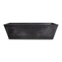 Ella Artstone Balcony Trough Planter - Black -Plant Supplies Sale Ella Artstone Balcony Planter Black 55x17x17cm 2