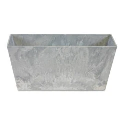 Ella Artstone Balcony Trough Planter - Grey