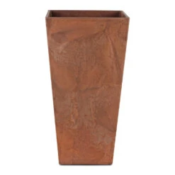 Ella Artstone Tall Planter - Oak