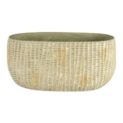 Feico Oval Plant Bowl - Mint Grey -Plant Supplies Sale Feico Oval Plant Bowl Shiny Mint 28cm