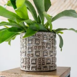 Fiene Plant Pot - Grey -Plant Supplies Sale Fiene Grey 2