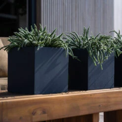 Fleur Natural Planter - Black -Plant Supplies Sale FleurNaturalPlanter Black 5