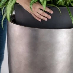 Gradient Partner Planter - Matt Grey -Plant Supplies Sale Gradient Partner Planter Matt Grey 2