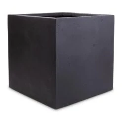 Grigio Cube Planter - Anthracite Concrete -Plant Supplies Sale Grigio Cube Planter Anthracite Concrete 30x30x30cm