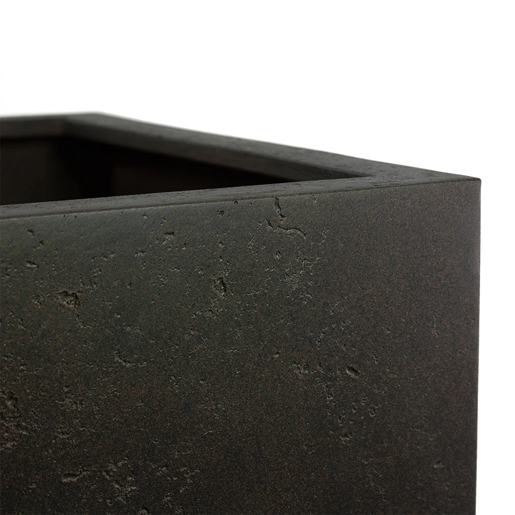 Grigio Cube Planter - Rusty Iron Concrete 3 Grigio Cube Planter - Rusty Iron Concrete - Image 3