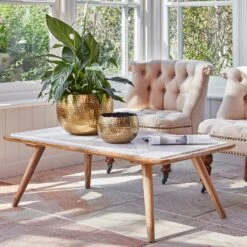 Hammered Bowl - Gold With Black -Plant Supplies Sale Hammered Bowl Gold Lifestyle 4