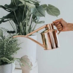 Haws Fazeley Flow Watering Can - Two Pint Copper -Plant Supplies Sale Haws Fazeley Flow Two Pint Copper LS1