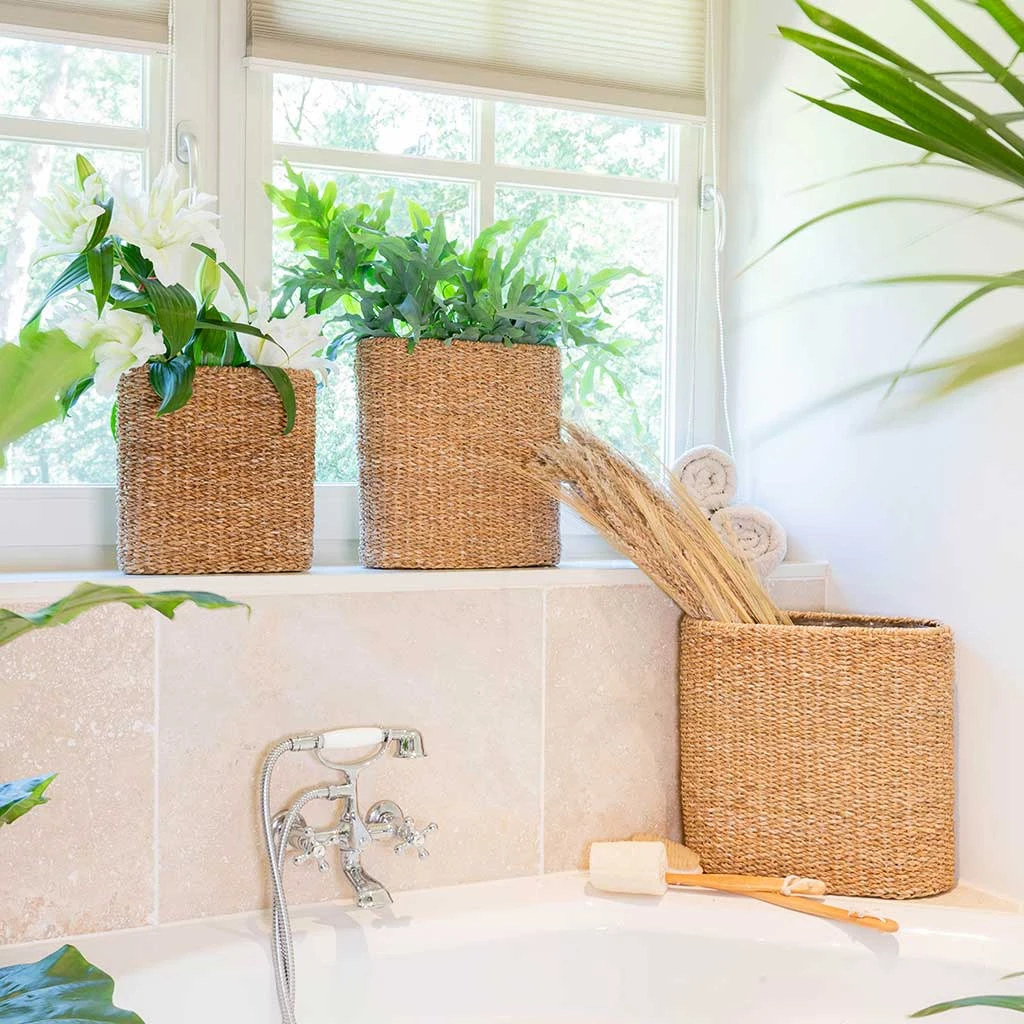 Isaac Plant Baskets - Set Of 3 - Oval - Natural 3 Isaac Plant Baskets - Set Of 3 - Oval - Natural - Image 3