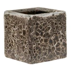 Lava Cube Relic Planter - Black 17 Lava Cube Relic Planter - Black -Plant Supplies Sale Lava Cube Relic Planter Black Small