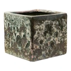 Lava Cube Relic Planter - Jade -Plant Supplies Sale Lava Cube Relic Planter Jade Large
