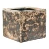 Lava Cube Relic Planter - Rust