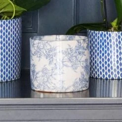 Lazzaro Plant Pot - Vintage Foliage -Plant Supplies Sale Lazzaro Plant Pot Vintage Foliage 15 x 13cm