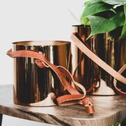 Floro Hanging Plant Pot - Copper -Plant Supplies Sale Lifestyle Floro Hanging Plant Pot Copper 13x13cm 1