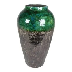 Lindy Bottle Plant Vase - Black Green -Plant Supplies Sale Lindy Bottle Plant Vase Black Green