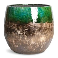 Lindy Plant Pot - Black Green -Plant Supplies Sale Lindy Plant Pot Black Green 30x25 1