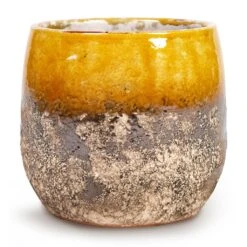Lindy Plant Pot - Ochre 19 Lindy Plant Pot - Ochre -Plant Supplies Sale Lindy Plant Pot Ochre 16x13cm