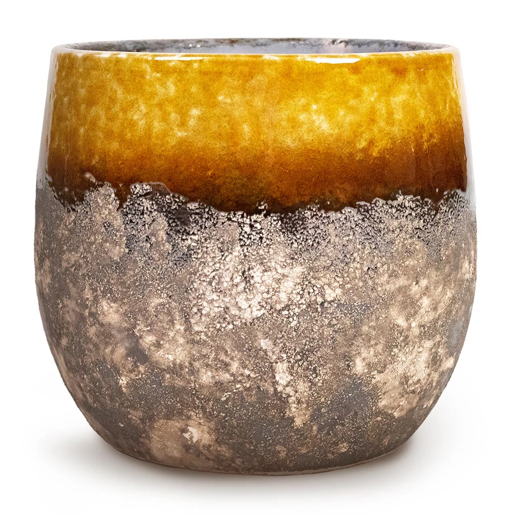 Lindy Plant Pot - Ochre 1 Lindy Plant Pot - Ochre