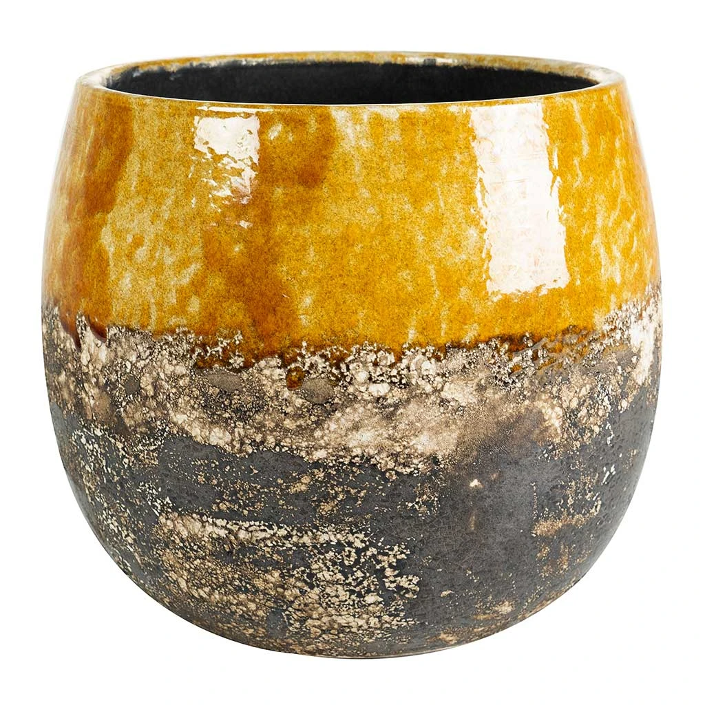 Lindy Plant Pot - Ochre 11 Lindy Plant Pot - Ochre - Image 11