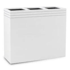 Line-Up Rectangle Planter - Matt White -Plant Supplies Sale Line Up Rectangle Planter Matt White 88x30x75cm